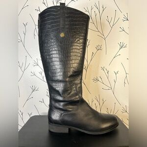Array Derby Knee High Riding Boots